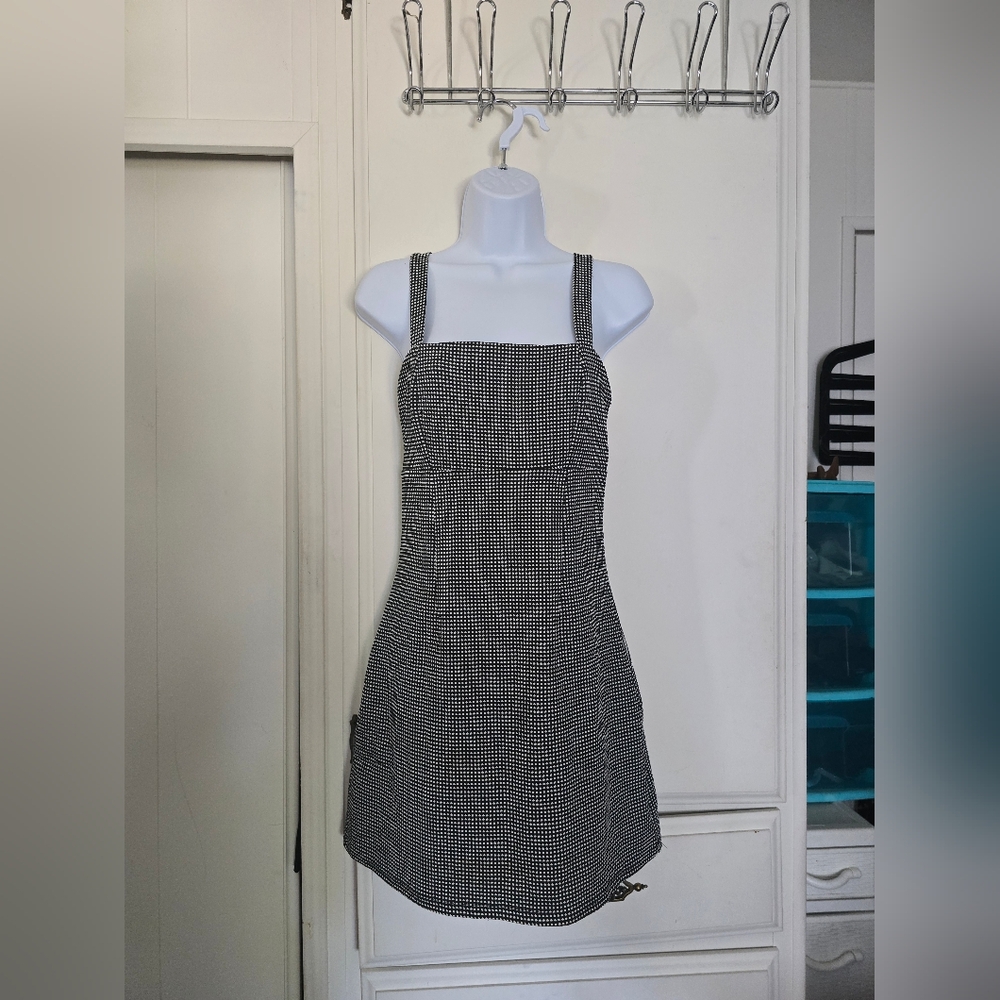 Mini Houndstooth Tank Dress [SMALL]
